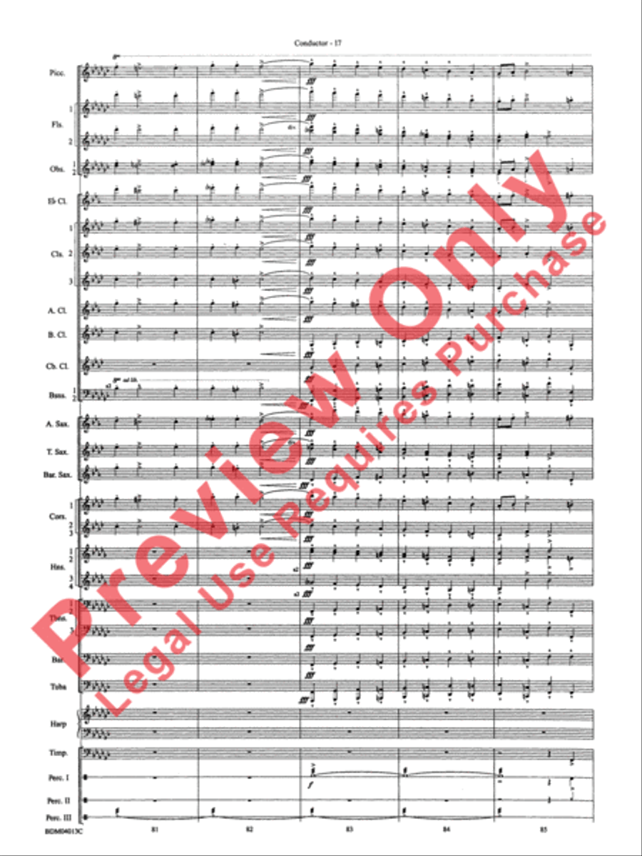 Nobles of the Mystic Shrine (March) Concert Band scores gallery preview page 20
