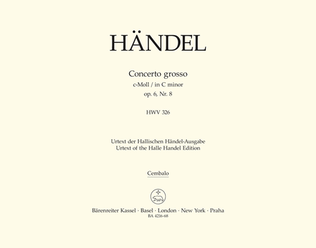 Concerto grosso c minor, Op. 6/8 HWV 326