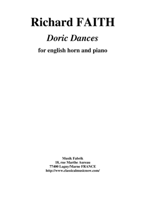 Richard Faith : Doric Dances for English Horn and Piano