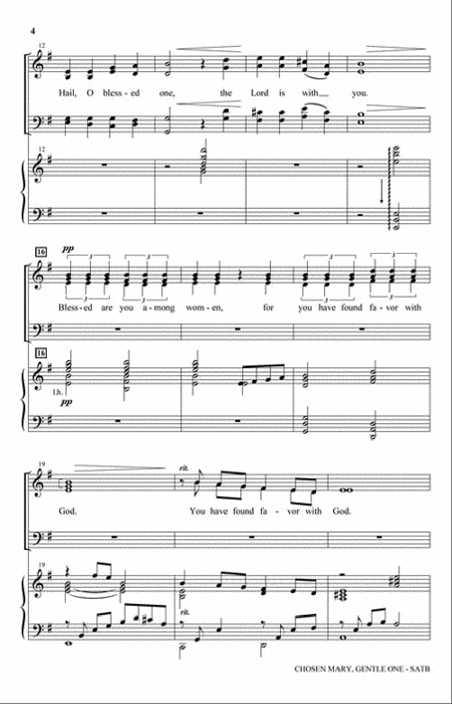 Chosen Mary, Gentle One (from The Voices Of Christmas) Choir scores gallery preview page 3