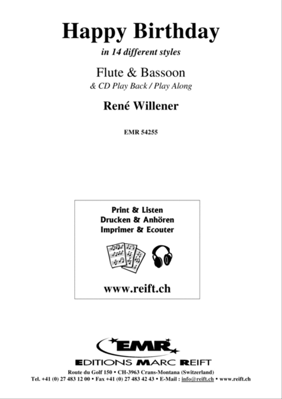Happy Birthday Bassoon scores gallery preview page 2