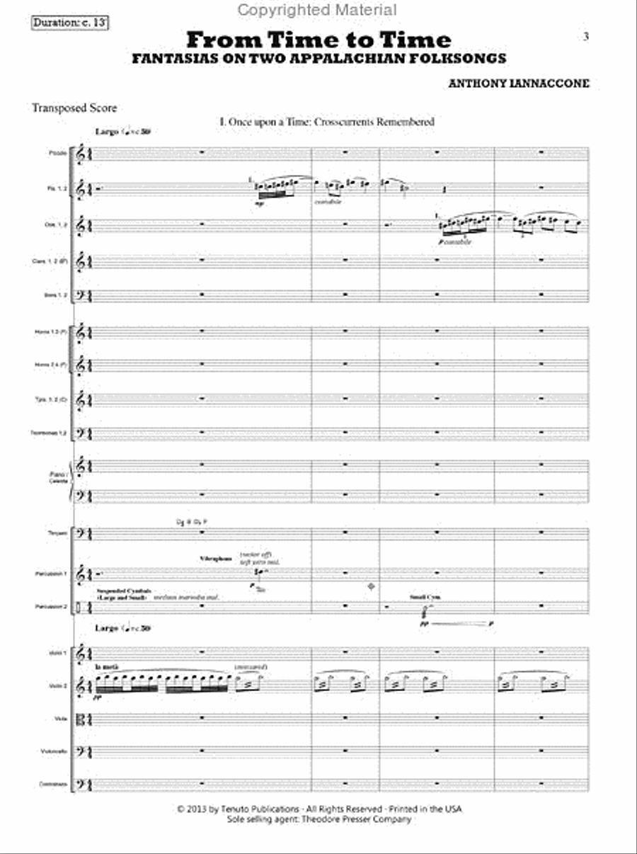 From Time To Time Orchestra scores gallery preview page 2
