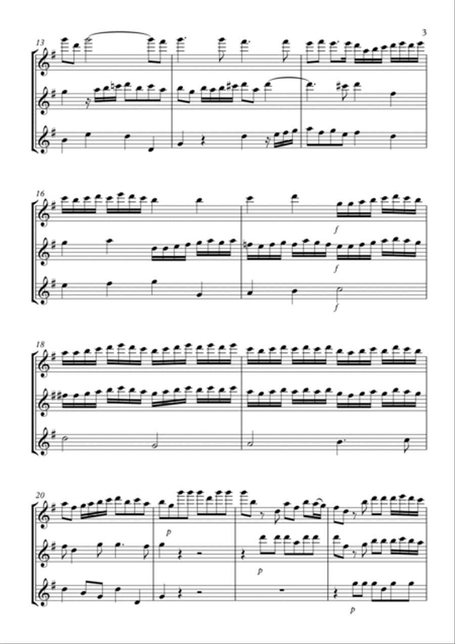 Sonata No.7 Flute Trio scores gallery preview page 3