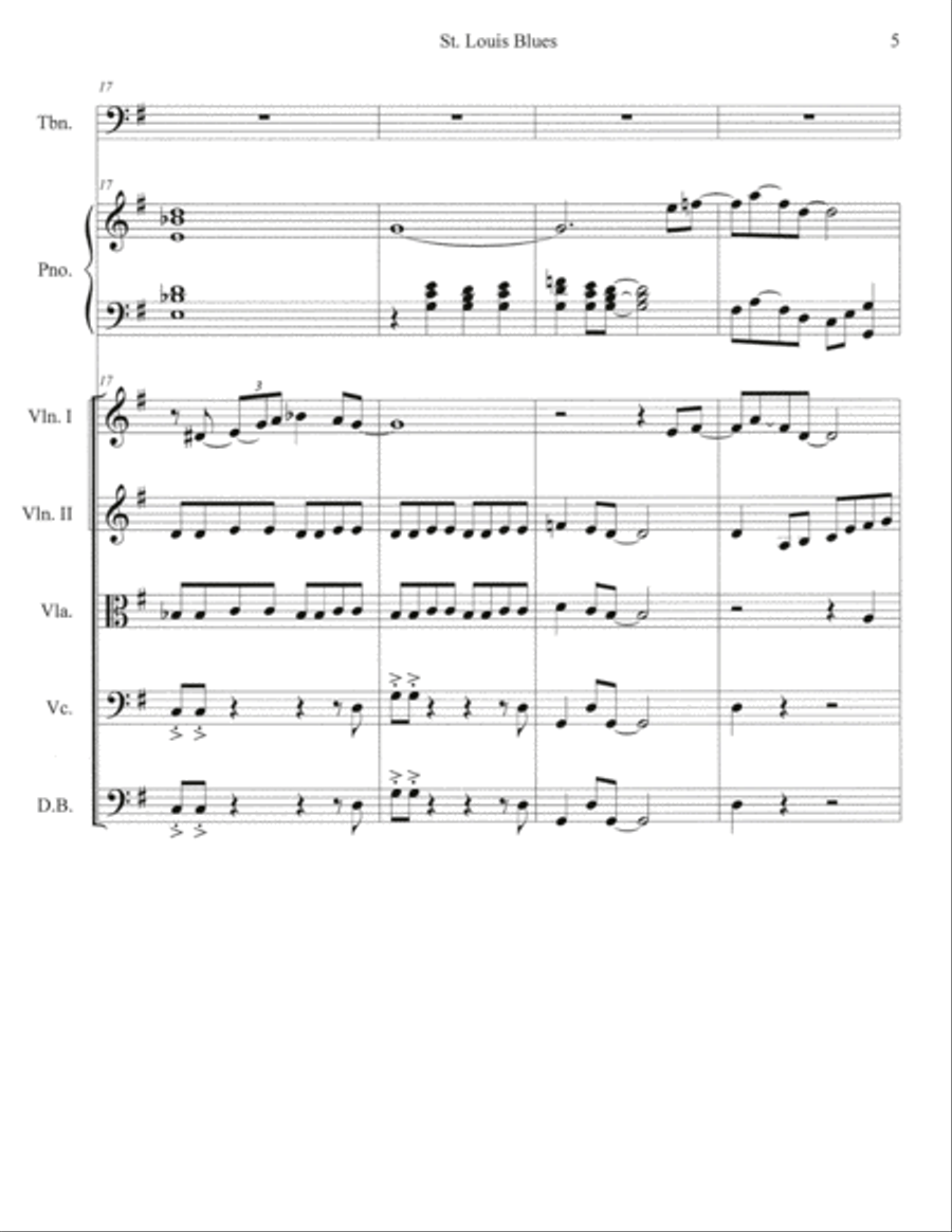 St. Louis Blues St. Louis Blues String Orchestra scores gallery preview page 6