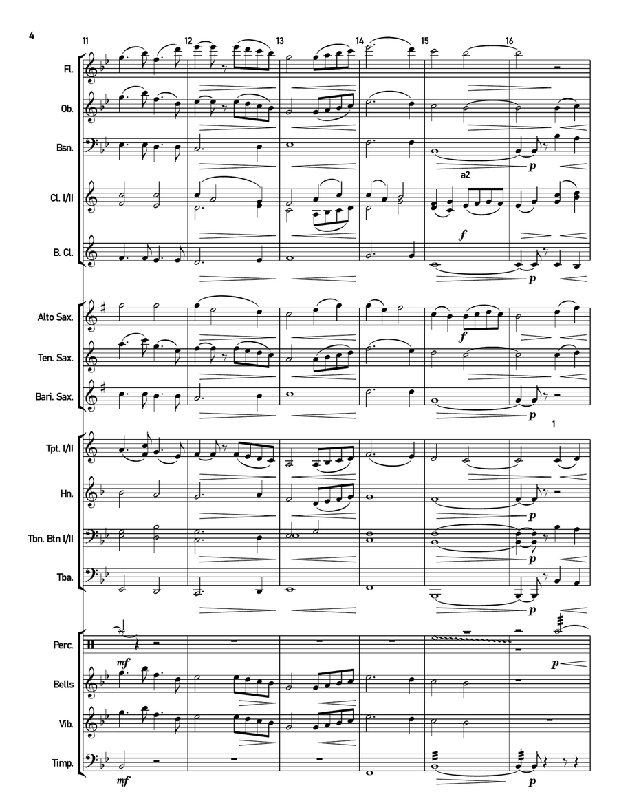 A Tender Feeling Concert Band scores gallery preview page 5
