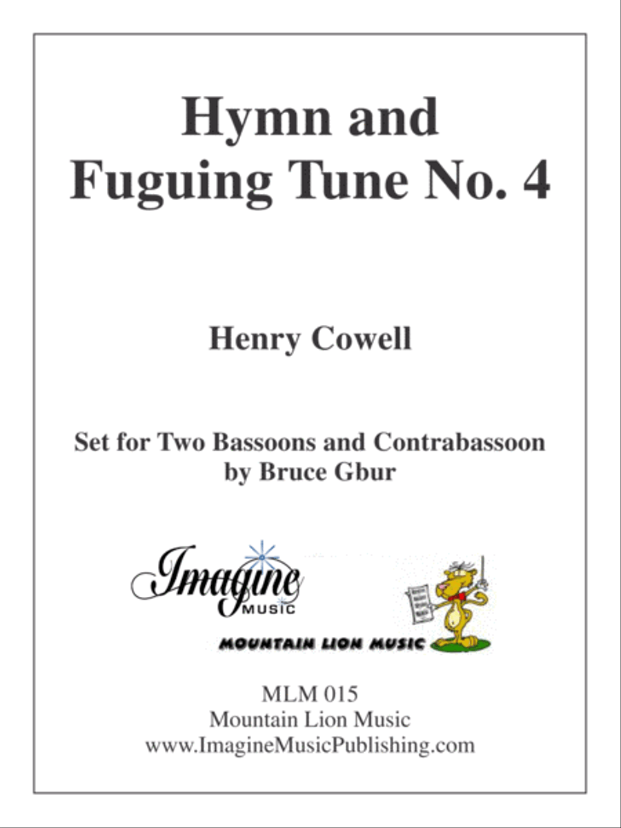 Hymn & Fuguing Tune #4 Bassoon scores gallery preview page 1
