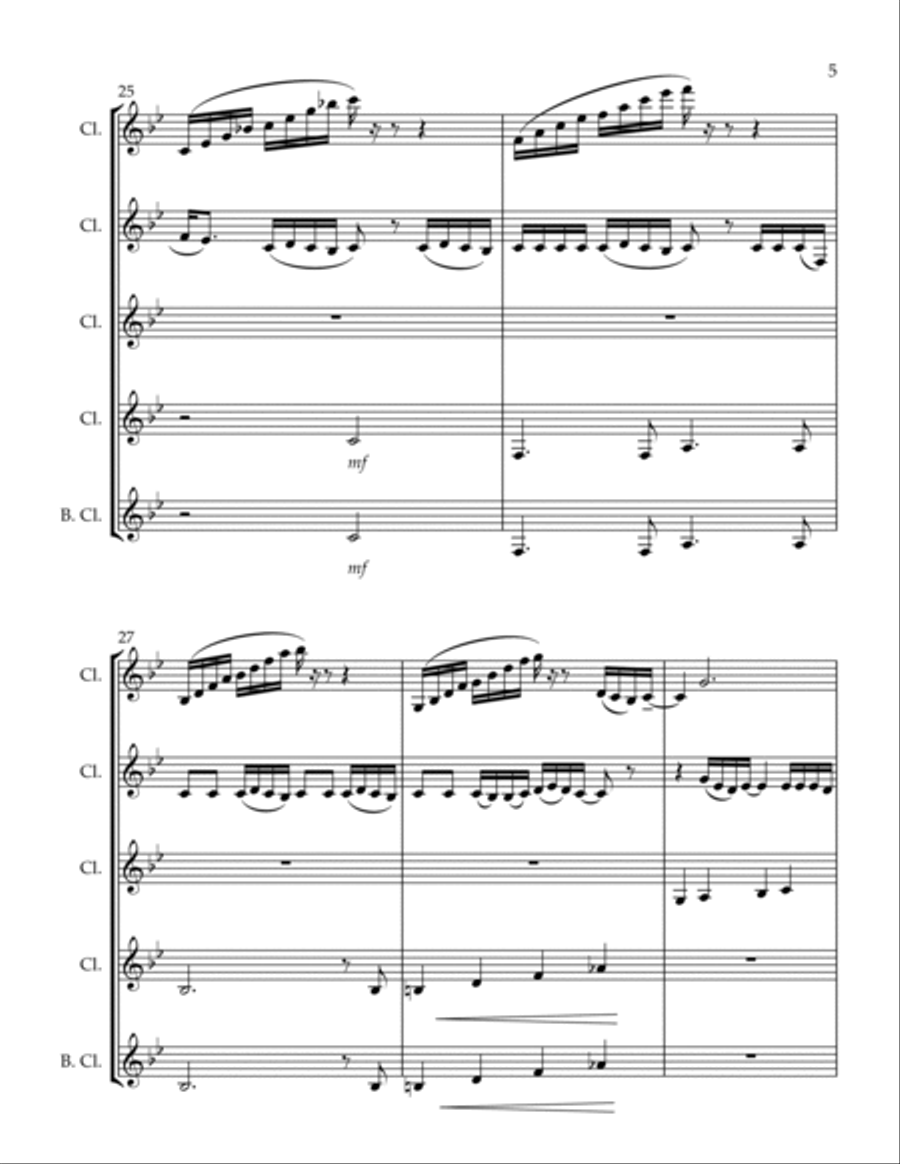 Kill Bill Woodwind Quartet scores gallery preview page 5