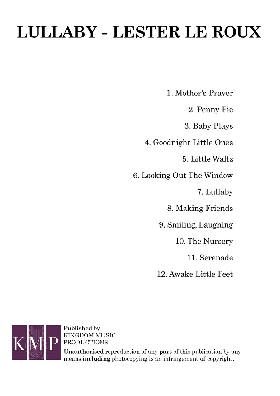 Lullaby: Piano Music for the Newborn Baby Piano Solo scores gallery preview page 2