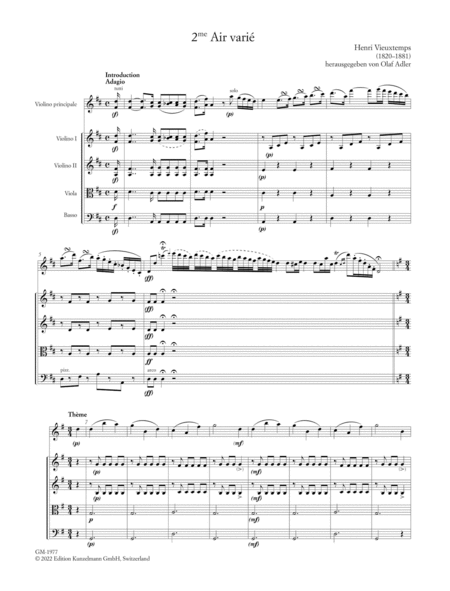 Airs variés no. 2 & no. 4, Op. 4
