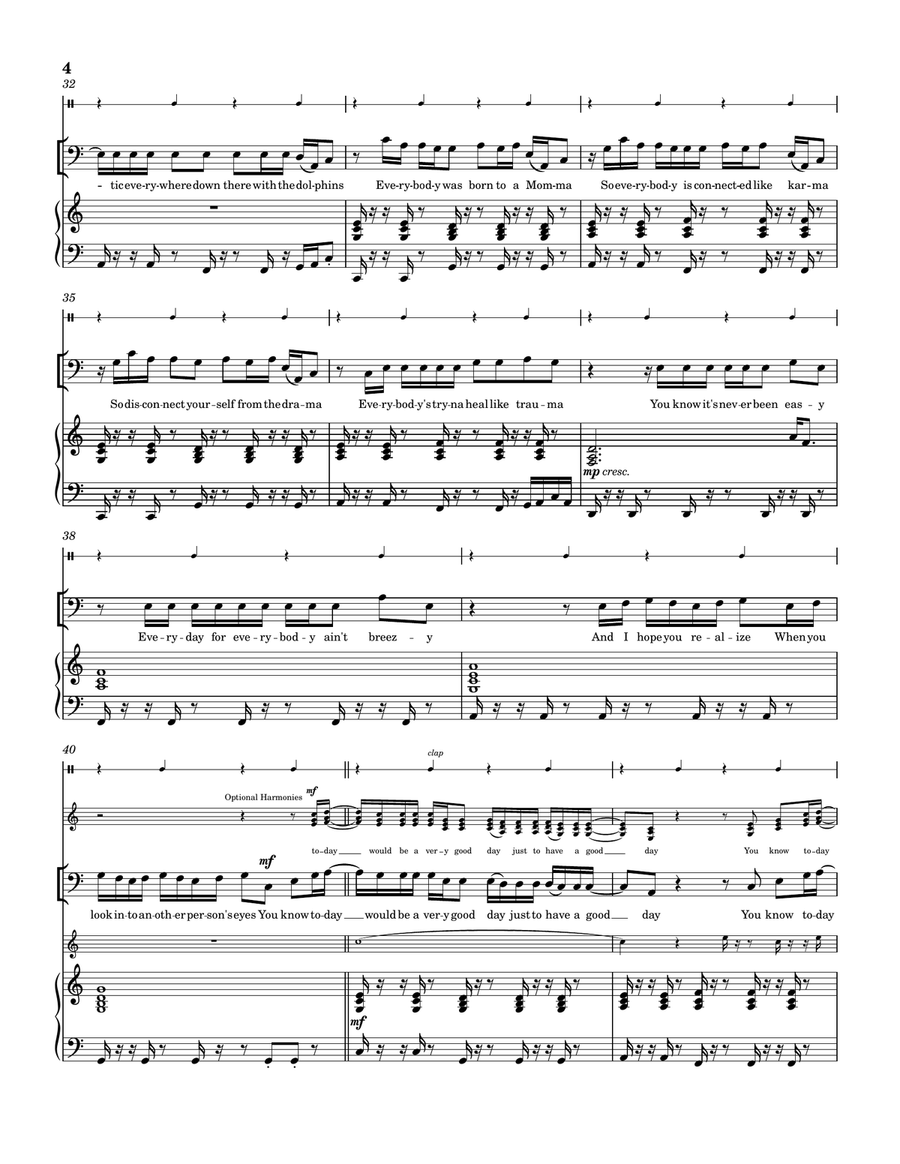 Good Day For A Good Day Piano, Vocal scores gallery preview page 4
