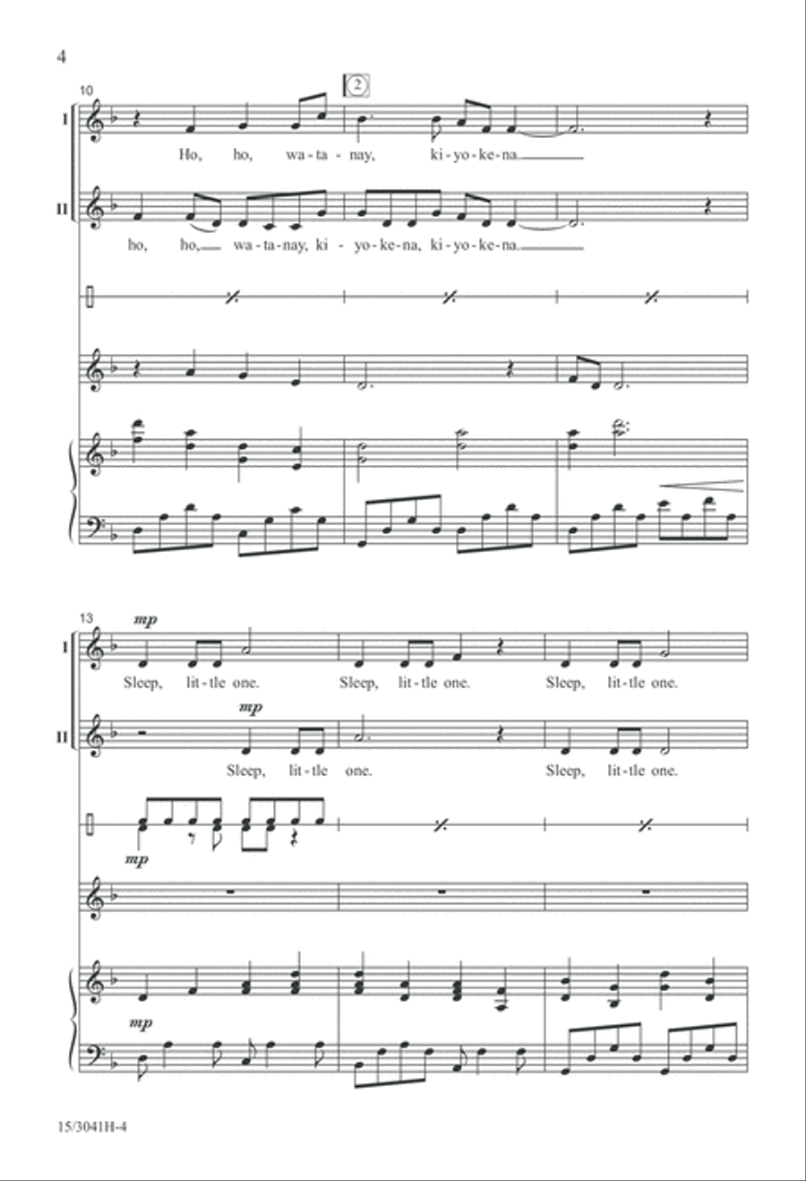 Ho, Ho, Watanay Ho, Ho, Watanay 2-Part scores gallery preview page 4