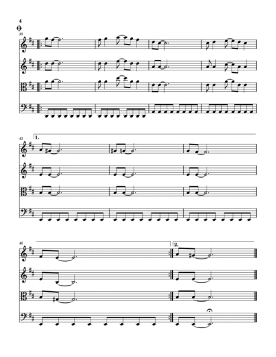 Hello There String Quartet scores gallery preview page 5