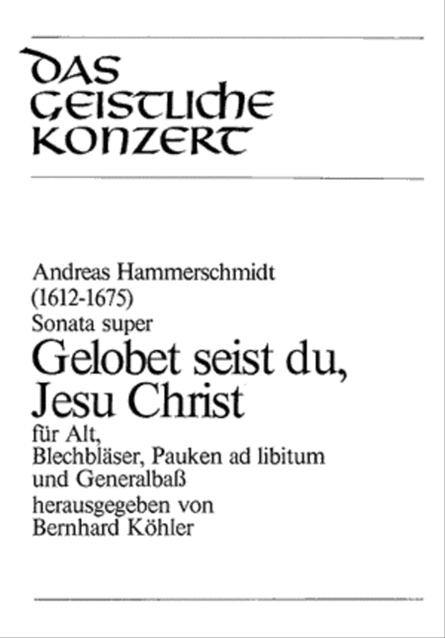 All praise to you, Lord Jesus Christ (Gelobet seist du, Jesu Christ) Choir scores gallery preview page 1
