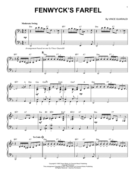 Fenwyck's Farfel [Jazz version] (arr. Brent Edstrom)