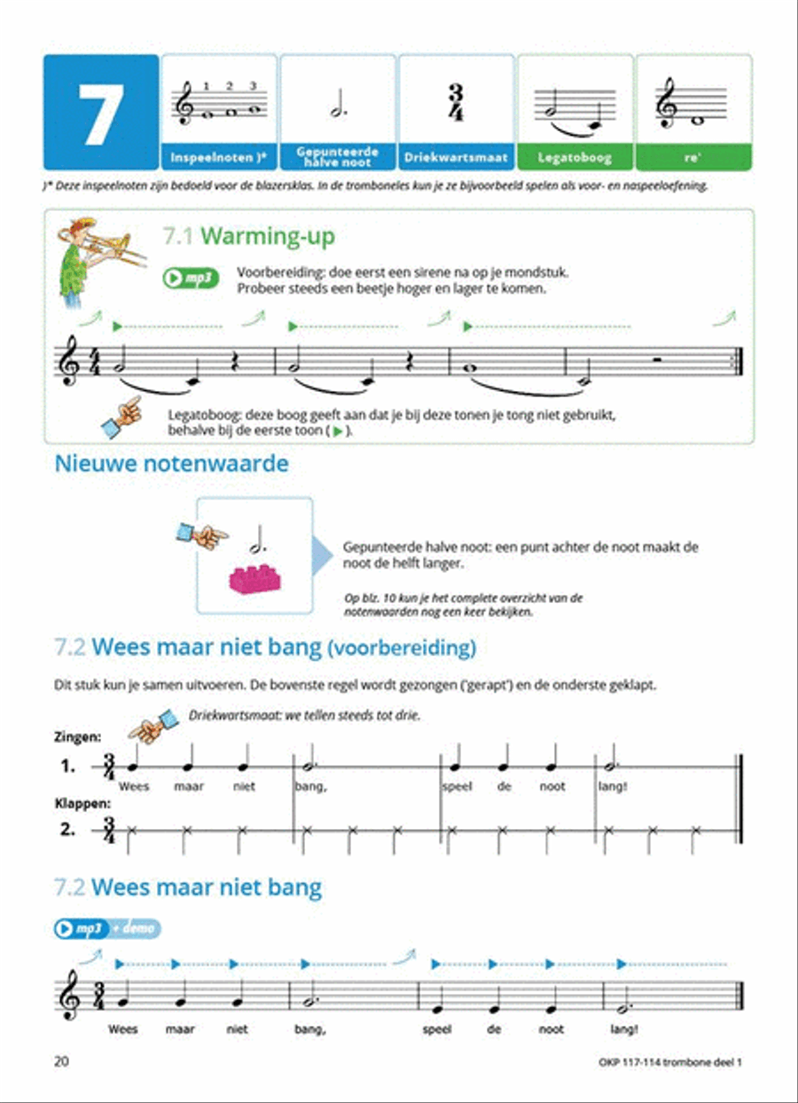 Samen Leren Samenspelen Vlaams Deel 1 Trombone Solo scores gallery preview page 7