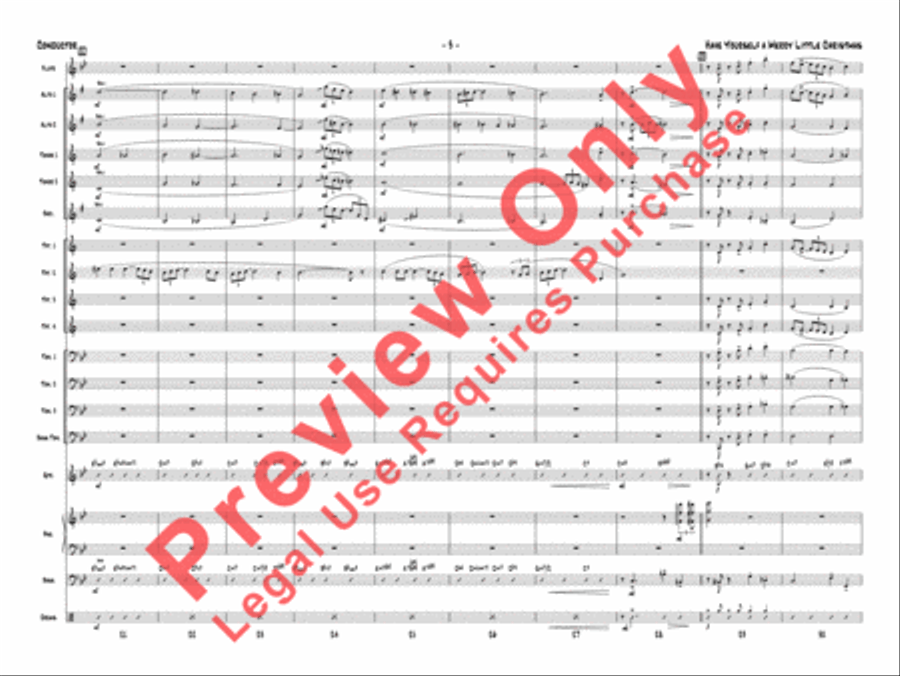 Have Yourself a Merry Little Christmas Jazz Ensemble scores gallery preview page 6