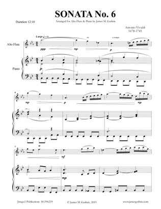 Vivaldi: Sonata No. 6 for Alto Flute & Piano