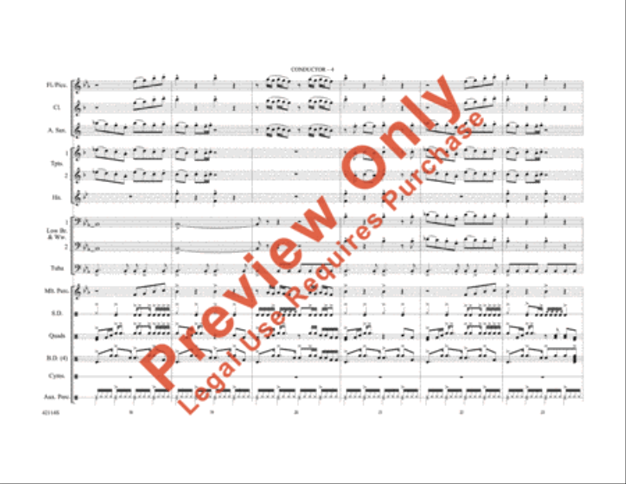 Love Rollercoaster Love Rollercoaster Marching Band scores gallery preview page 5
