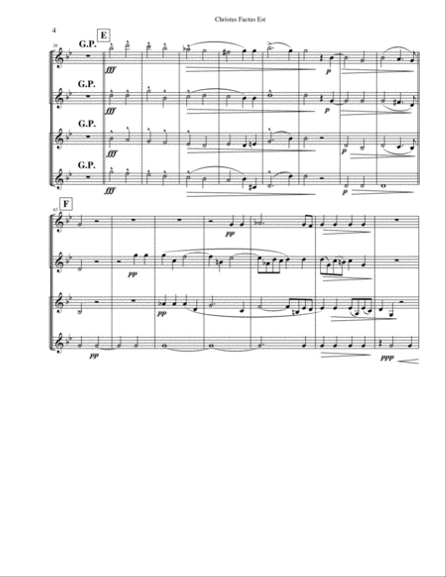 Christus Factus Est Woodwind Quartet scores gallery preview page 4