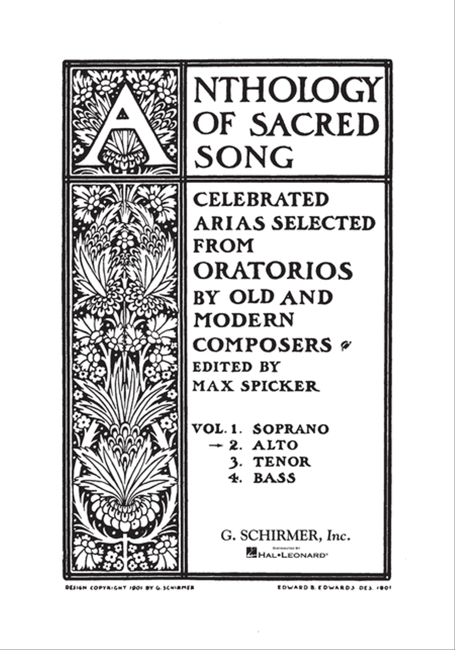 Anthology of Sacred Song – Volume 2 by Various Voice - Sheet Music