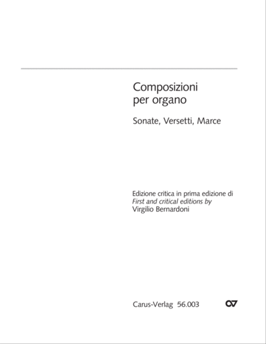 Edizione Nazionale delle Opere di Giacomo Puccini. II. Instrumental music; 2.1 Works for organ: Sonate, Versetti, Marce (vol. II/2) Organ Solo scores gallery preview page 5
