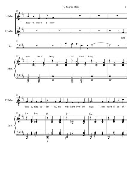 O Sacred Head (Solos and SATB) image number null