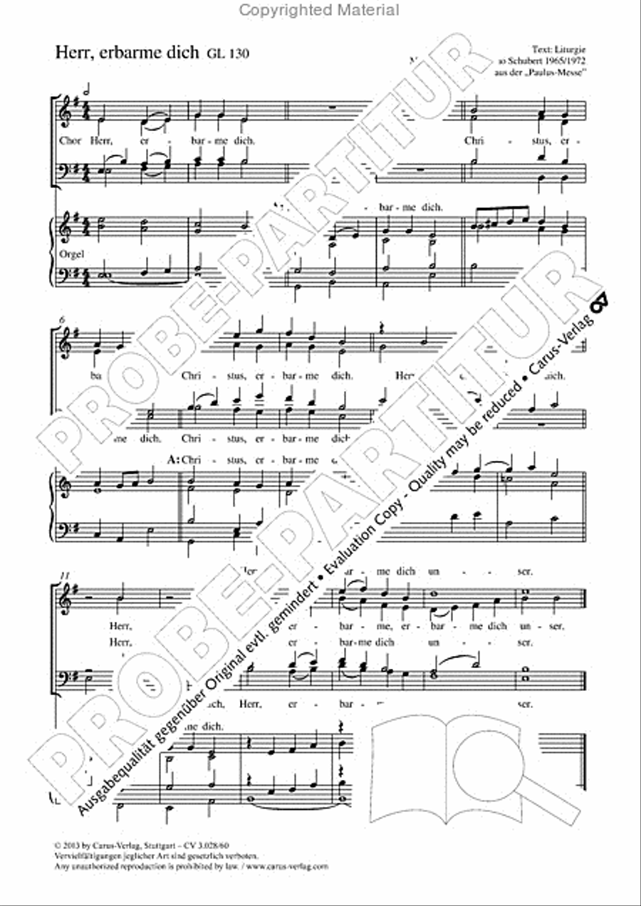 Herr, erbarme dich 4-Part scores gallery preview page 2