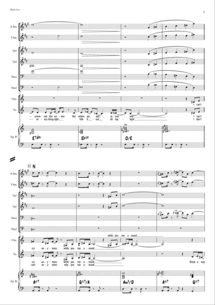 Black Cow Jazz Ensemble scores gallery preview page 3