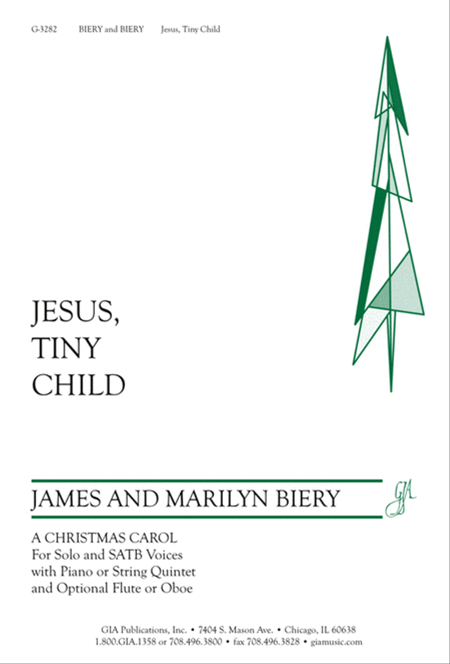 Jesus, Tiny Child 4-Part scores gallery preview page 1