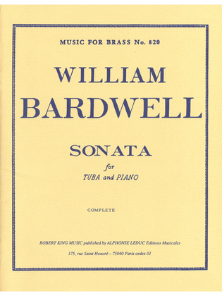Book cover for Sonata (tuba & Piano)