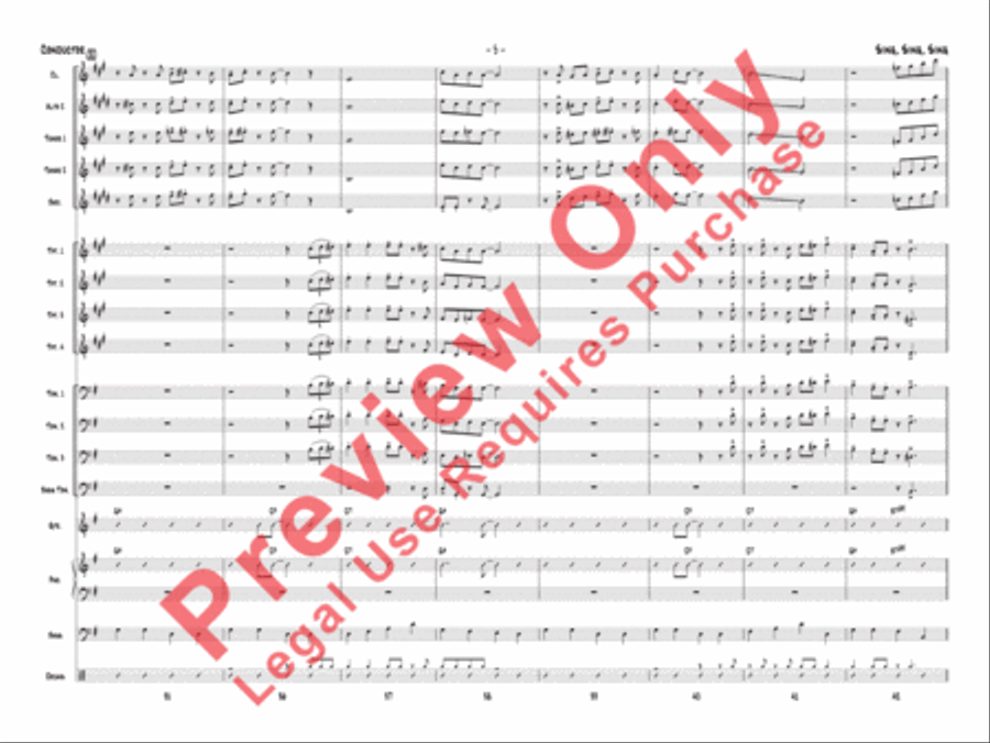 Sing, Sing, Sing Jazz Ensemble scores gallery preview page 8