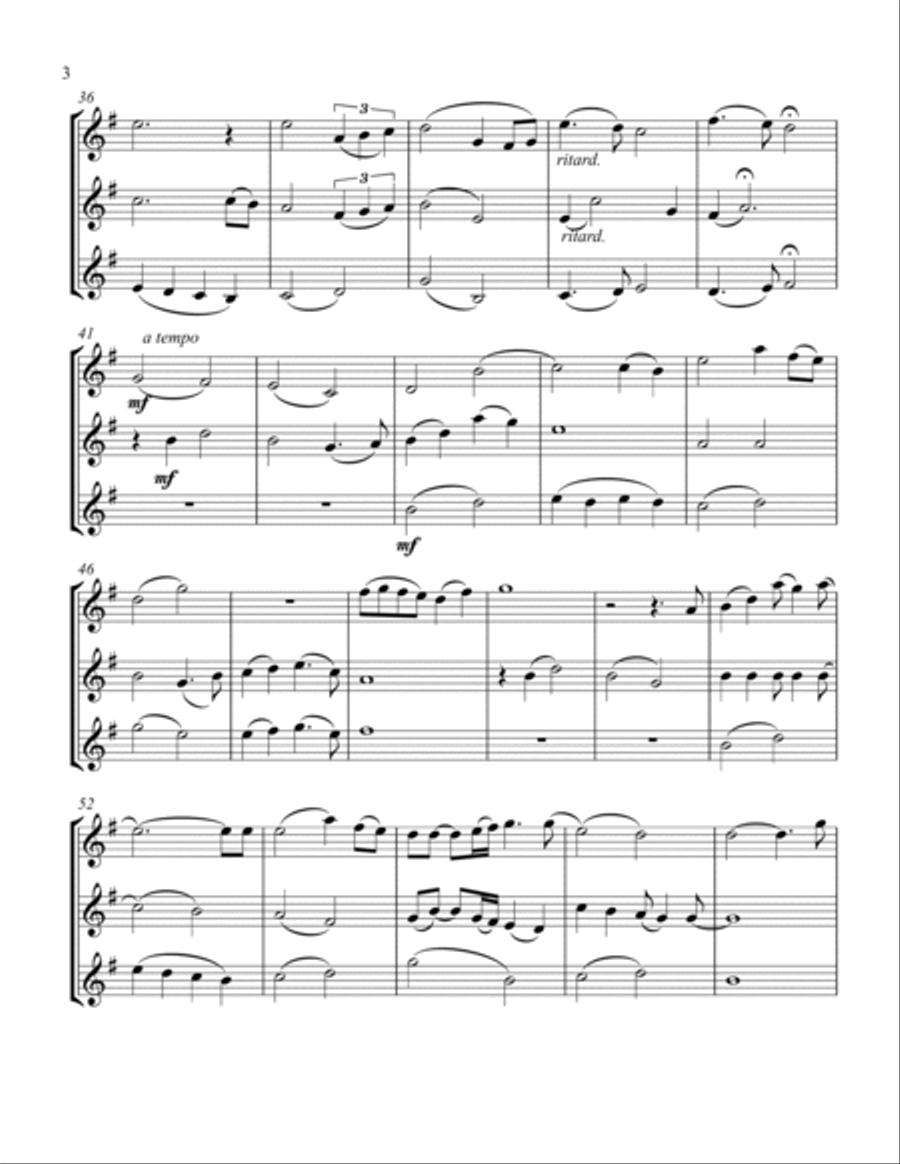 Somewhere Out There Clarinet Trio scores gallery preview page 4