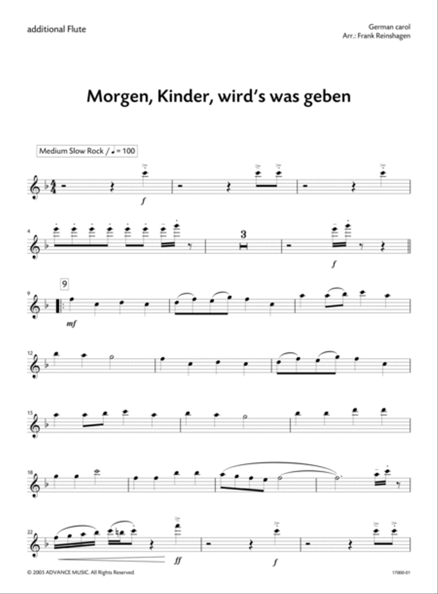 Morgen, Kinder, wird's was geben Small Ensemble scores gallery preview page 2
