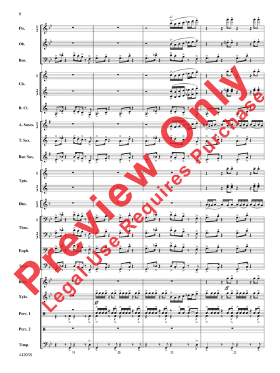 Loco Motion Concert Band scores gallery preview page 20