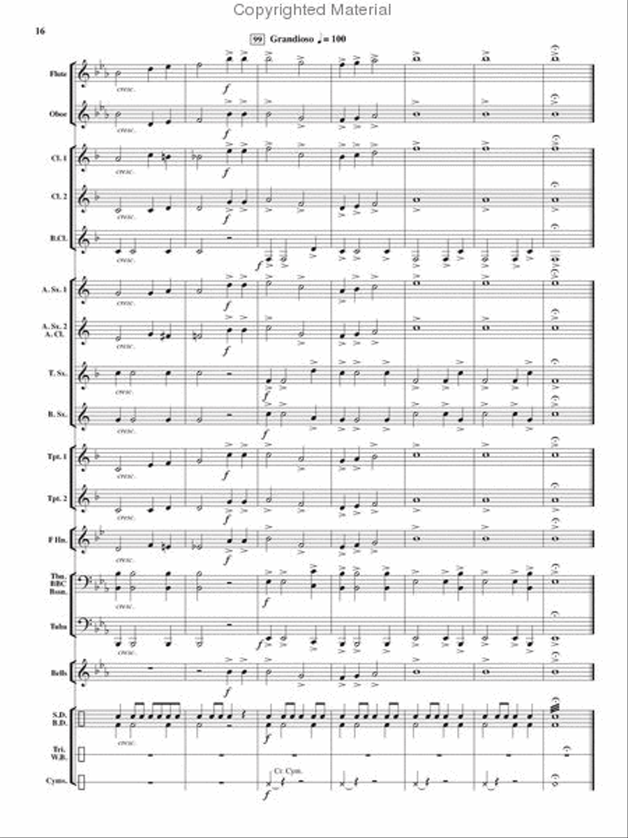 Sagebrush Saga Sagebrush Saga Concert Band scores gallery preview page 15