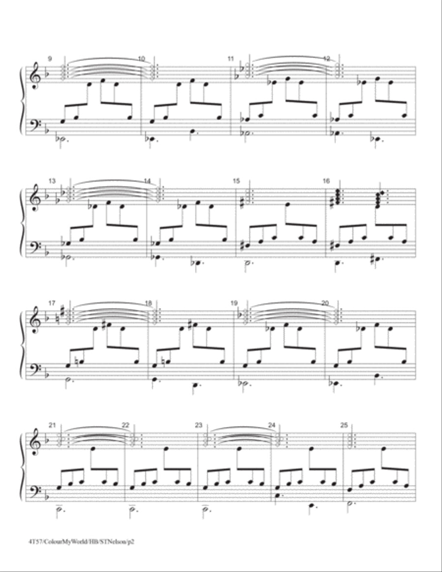 Colour My World Handbell Choir scores gallery preview page 2