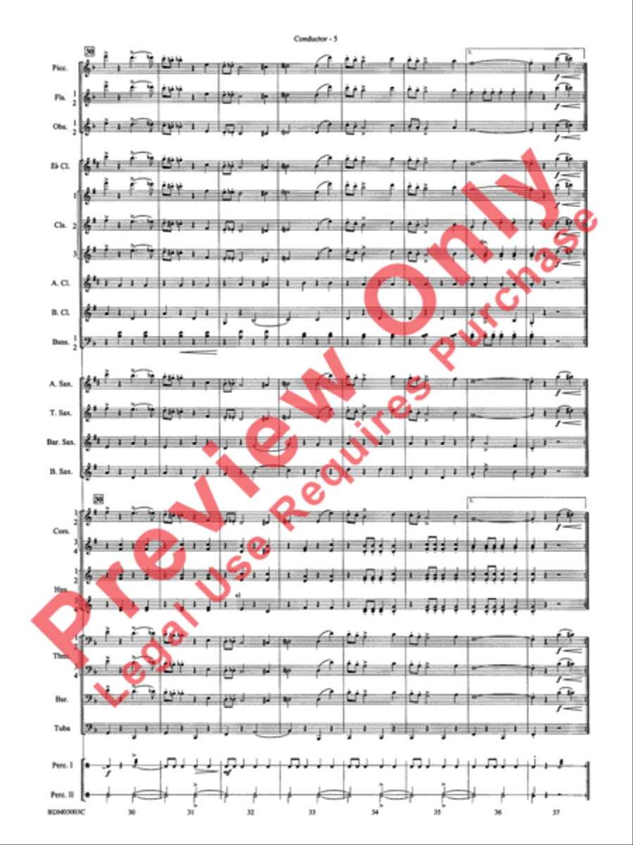 The Pride of the Wolverines Concert Band scores gallery preview page 7