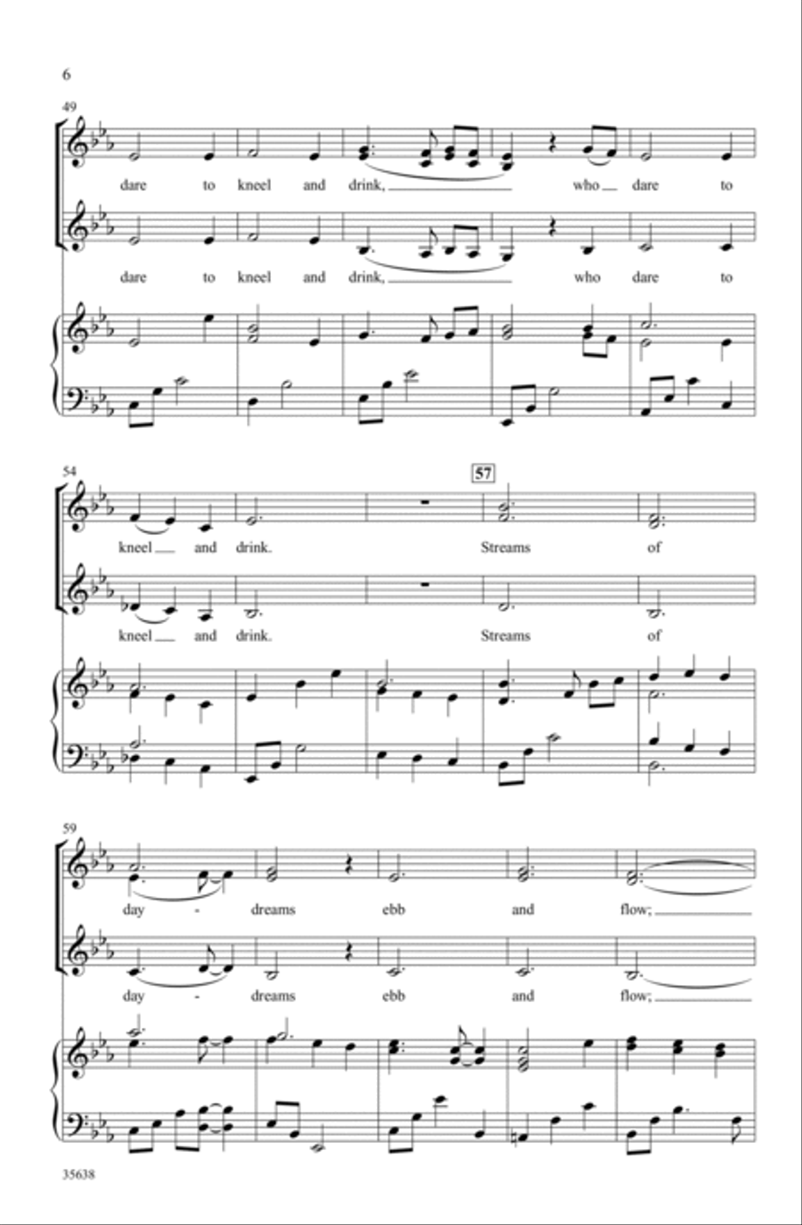 Your Love Was a River SSA scores gallery preview page 4