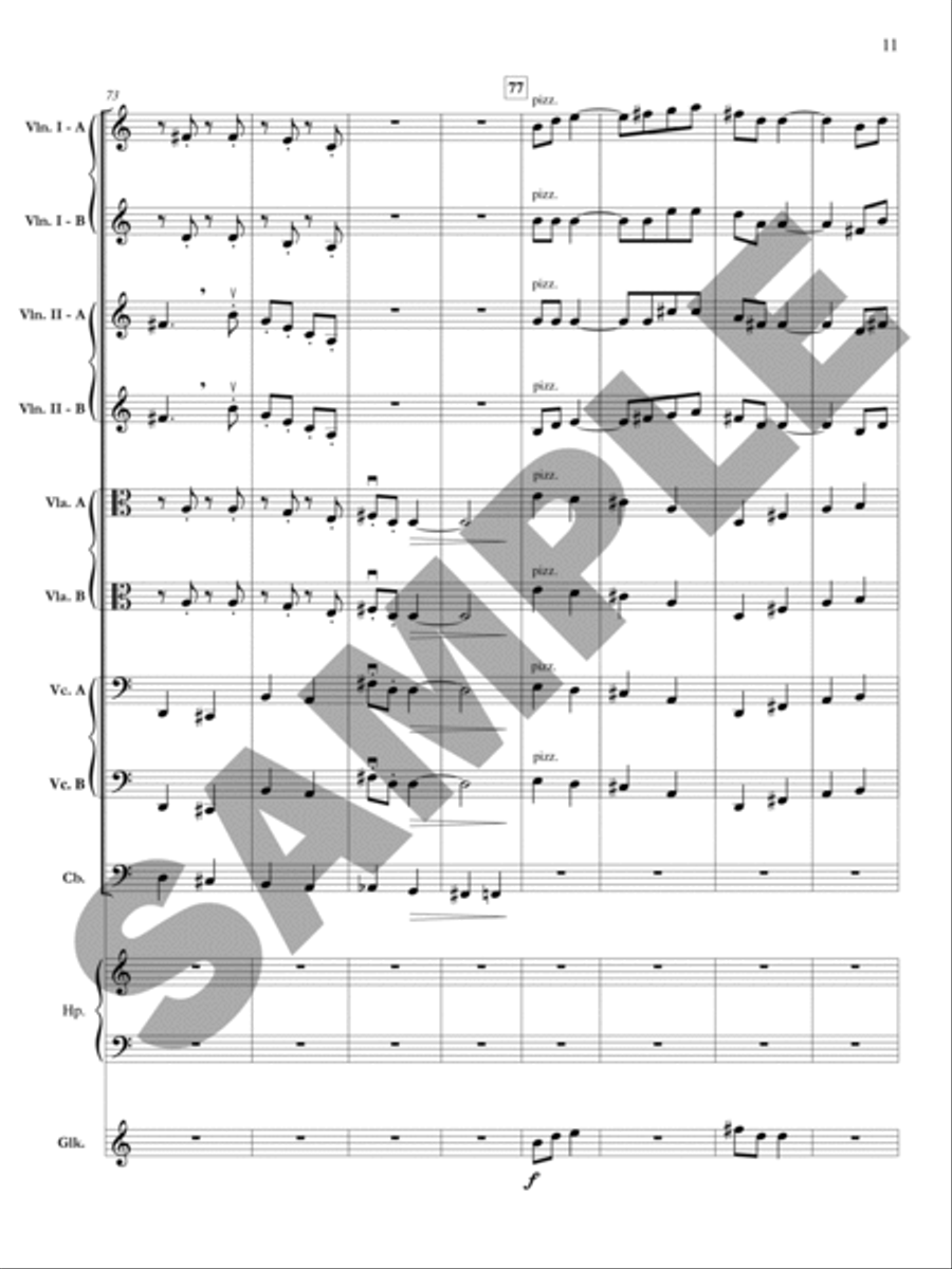 The Planets: Jupiter - Bringer of Jollity Orchestra scores gallery preview page 12