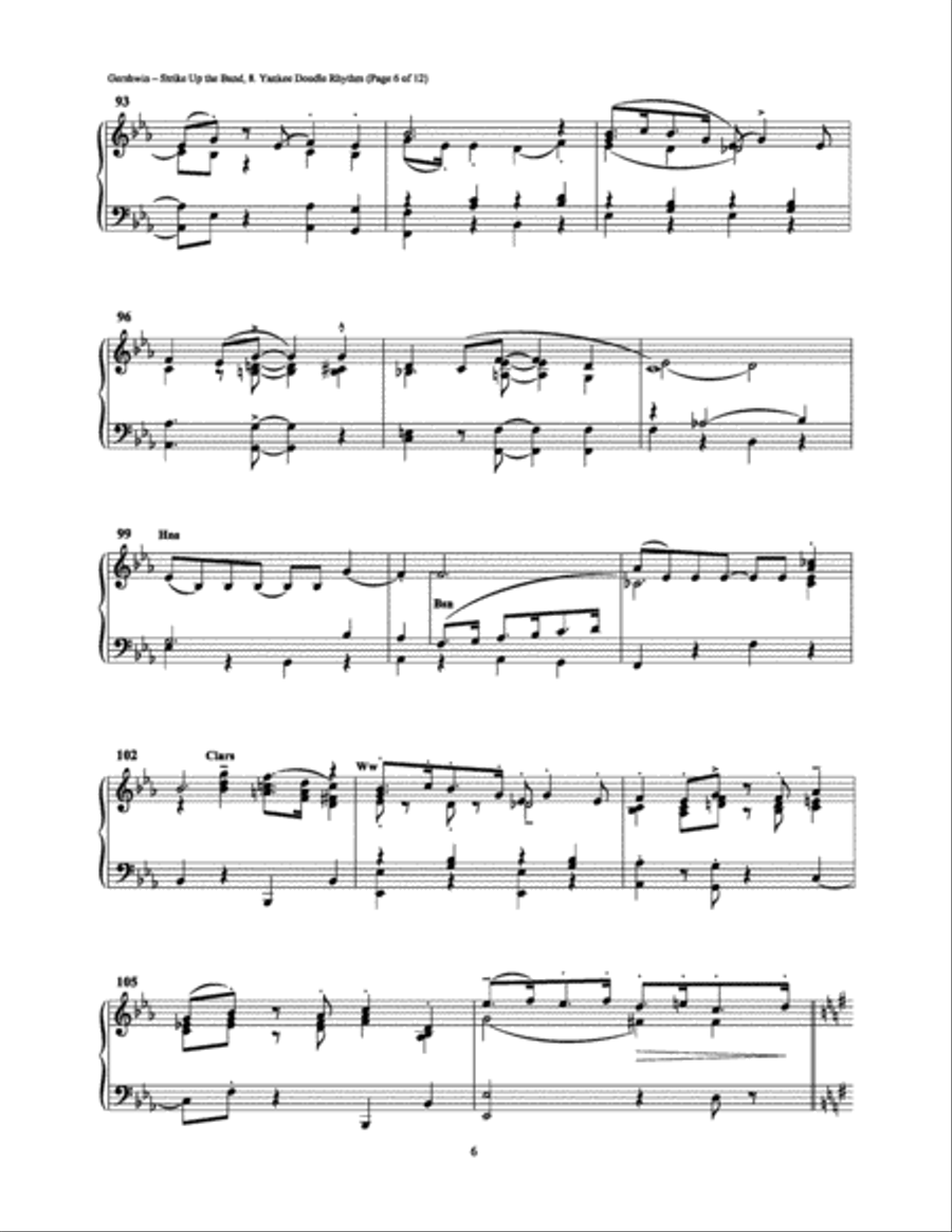 Yankee Doodle Rhythm Piano, Vocal, Guitar scores gallery preview page 6