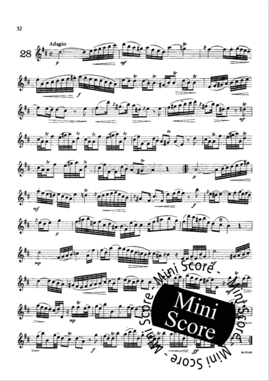 28 Etudes pour Hautbois Oboe Solo scores gallery preview page 34