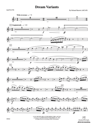 Dream Variants: 2nd Flute