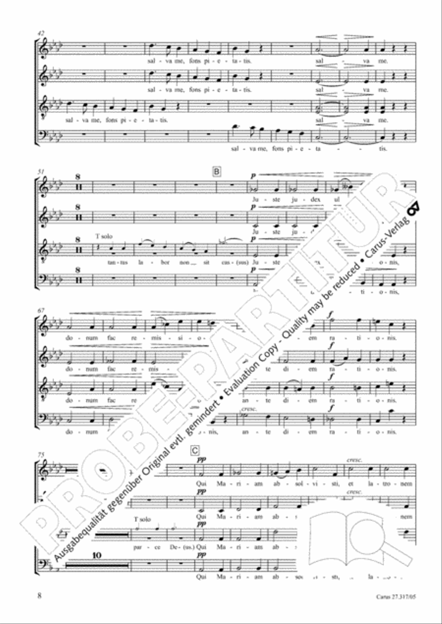 Messe de Requiem 4-Part scores gallery preview page 9