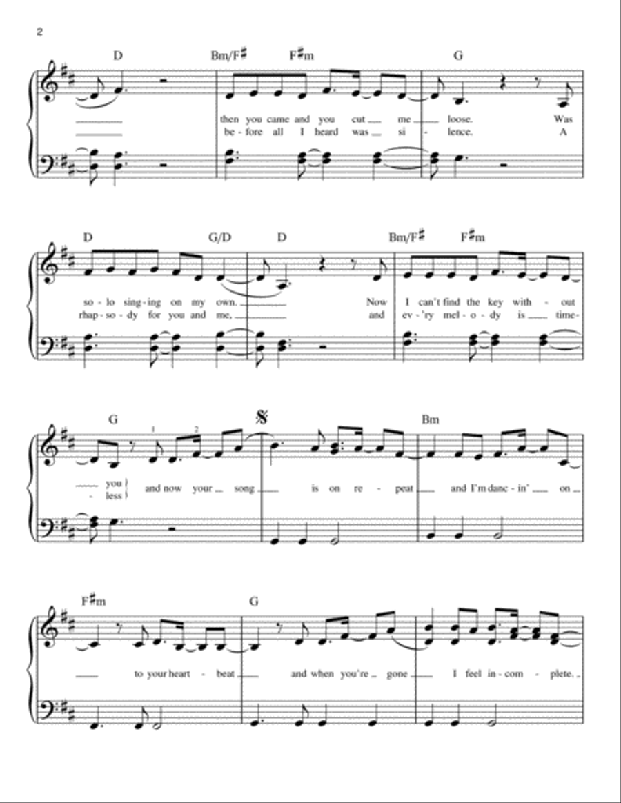 Symphony Easy Piano scores gallery preview page 2