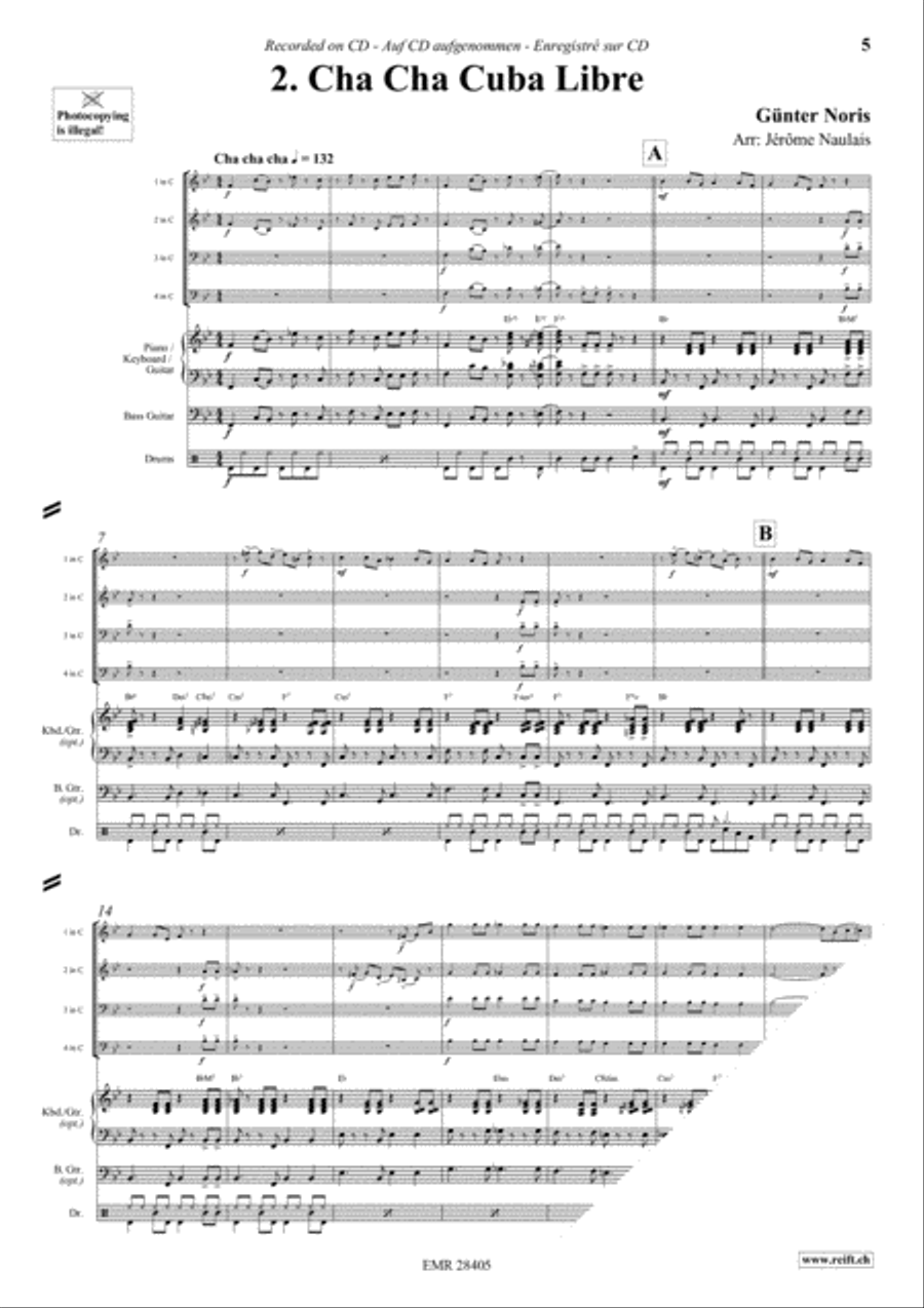 Let's Dance Volume 1 Brass Ensemble scores gallery preview page 4