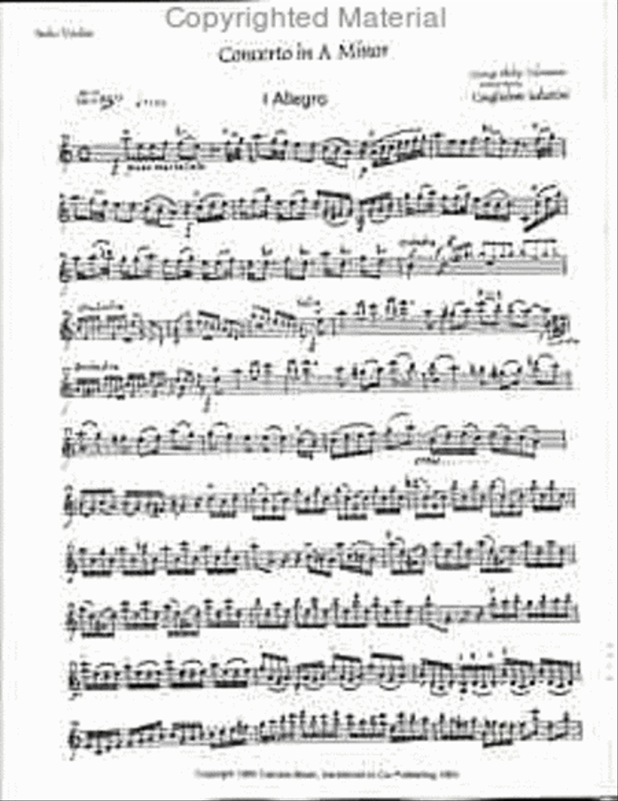 Concerto in A Minor (Guglielmo Sabatini) Orchestra scores gallery preview page 2