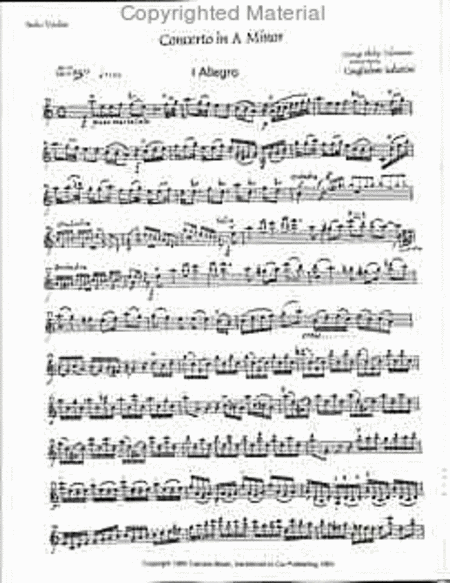 Concerto in A Minor (Guglielmo Sabatini)