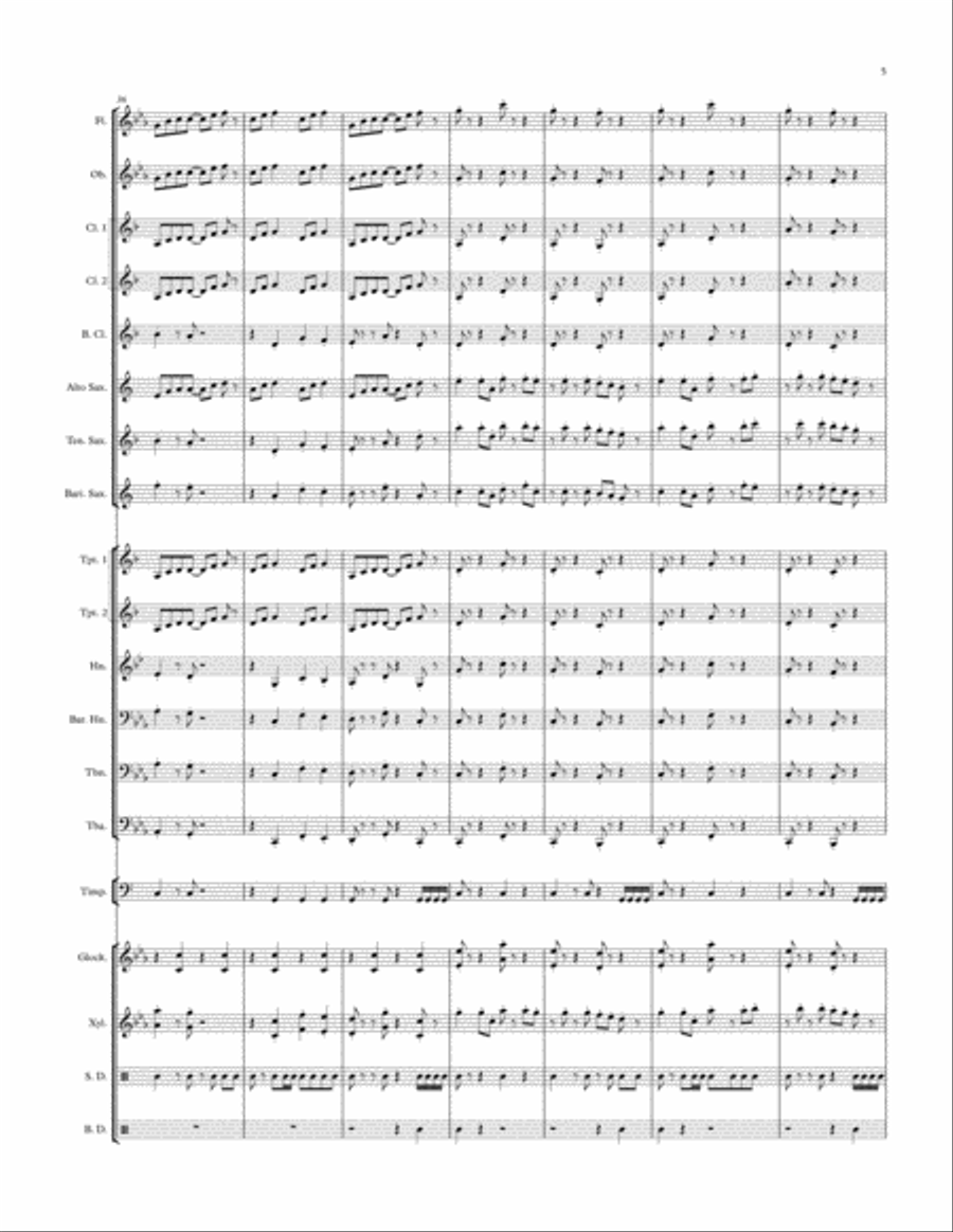 Latin Force Concert Band scores gallery preview page 5