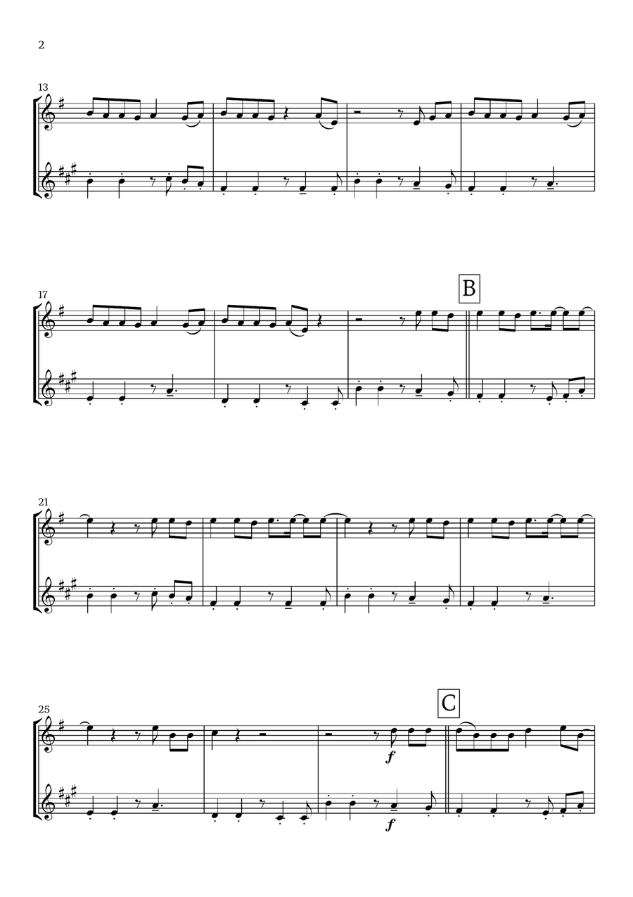Lunch Woodwind Duet scores gallery preview page 2