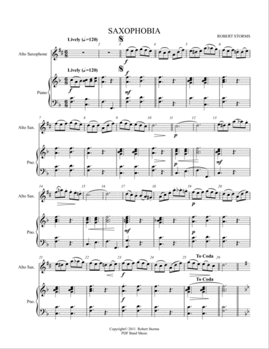 Saxophobia Alto Saxophone scores gallery preview page 2